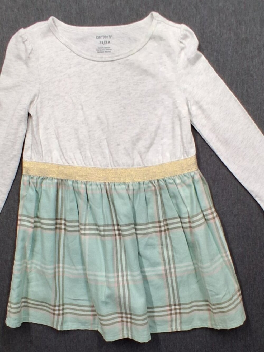 Toddler dress, Carters, size 3t, multicolored,  new